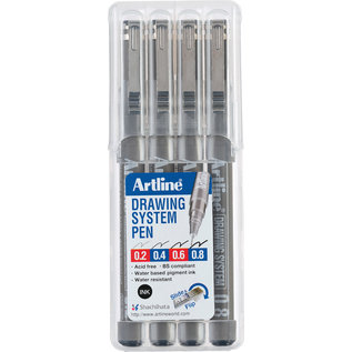 Artline hard case drawing pen punt