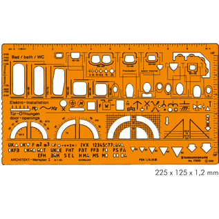 Tekensjabloon architect 7300