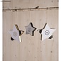 Rayher Ecoshape, set Sterren met sisal hangers, 8cm & 11cm, 12st.