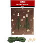 Creative Mini Kit, Macramé Kerstboom, 11 cm, 2 Stuk