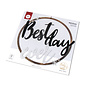 Houtkrans "Best Day Ever" 31cm