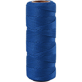 Bamboekoord, 1 mm, Blauw, 65 M, 1 Rol