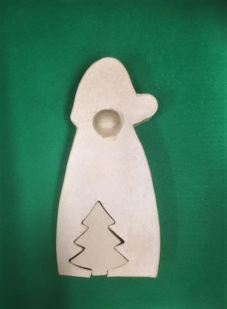 doen alsof marge Knikken papier mache kerstman met kerstboom staand - Maxime's Hobby - Leroux bvba