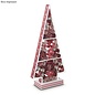 papier mache dennenboom lijst, 20x8x39,5cm