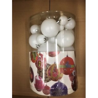 Kerstballen 3-4-6-8cm 39st.