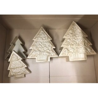 Ecochape kerstboom van klein naar groot 3 delig ca.26x23cm