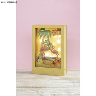 Houten bouwset 3D Flamingo