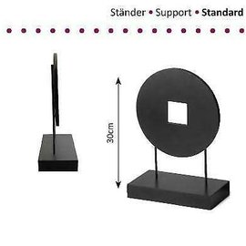 Standaard hout-metaal 1x cirkel 30cm hoog