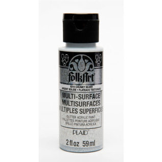 FolkArt FolkArt • Multi-Surface glitter Chunky silver 59ml