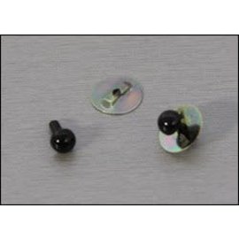 Veiligheidogen 5mm, Zwart, 1 Paar
