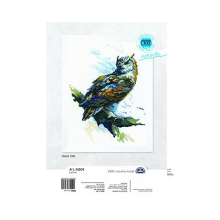 DMC Kruissteek kits "Eagle Owl"  21x27cm