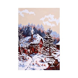 Collection d'art Bedrukt stramien "Winterlandschap" 30x40cm