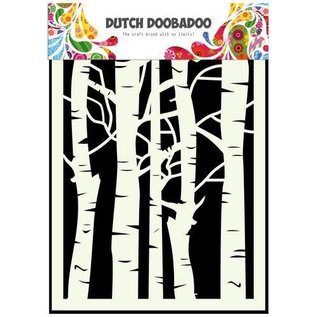Dutch Doobadoo Dutch Mask Art stencil Berkenbomen A5