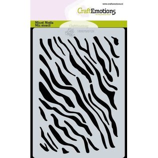 stencil tijger-zebra print A6 Carla Creaties