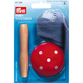 Prym - Maasklos hout, rood met witte stippen