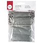 Rayher Lurex zakjes11,5x9 cm zilver 6st.