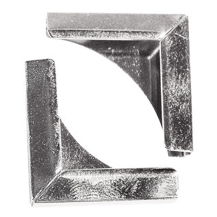 Rayher Metalen sierhoekjes 21x21mm zilver 4st.