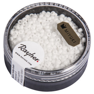 Rayher Premium-rocailles 2,2mm wit 12g opaak