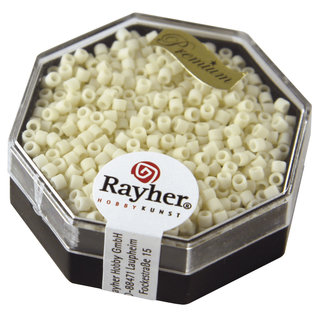 Rayher Delica-rocailles 2,2mm wit 6g. opaak