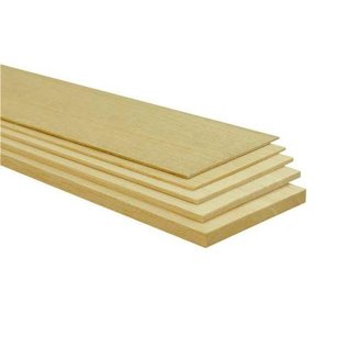 Balsa plankje 1000x100x1mm - PER PLANK