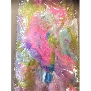 Artemio Pluimen kleur assortiment Rainbow 10gr.