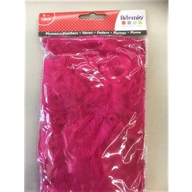 Artemio Gekleurde veren 10gr. Fuschia 8-12cm