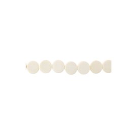 Hout - Plat rond 5x15mm, streng 40cm wit