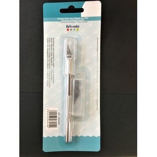 Kunsmes met 3 reserve mesjes 14.5 cm