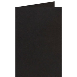 Dubbele kaart A6 kraft zwart 105x148mm zwart 220 grams 6st.