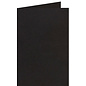 Dubbele kaart A6 kraft zwart 105x148mm zwart 220 grams 6st.