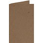 Dubbele kaart A6 kraft bruin 105x148mm 220 grams 6st.