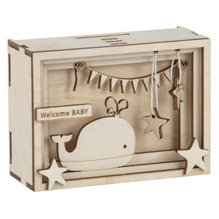 Houten 3D Geschenkbox "Baby"