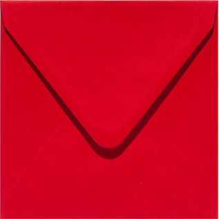 enveloppen vierkant 140x140mm red 6st.