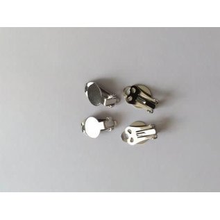 Oorclip 9,5MM platinum 2paar