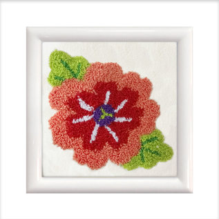 Small Punch met frame wit Spring Bloom