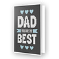 DIAMOND DOTZ® - 12.6x17.7 cm - Greeting Card BEST DAD