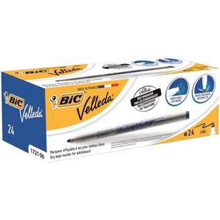 Bic Velleda: Whiteboardmarker "1721" fijne ronde punt - Blauw - PER STUK