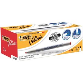 Bic Velleda: Whiteboardmarker "1721" fijne ronde punt - Rood - PER STUK