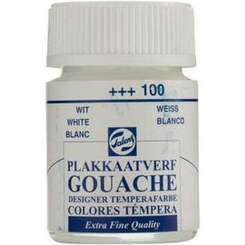 Talens: Plakkaatverf "Extra Fine Quality" flacon van 16ml - Wit n° 100