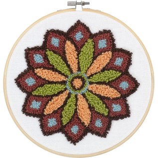 Punch Needle Mandala 20x20 cm