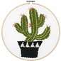 Punch Needle Prickly Cactus 20x20 cm