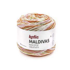 Katia Maldivas garencake  90 Bleekrood-Groen-Beigerood bad 29937A