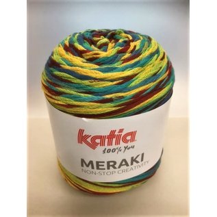 Katia Meraki 504 geel-bordeaux-tuquoise bad 34490X