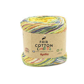 Katia FAIR COTTON CRAFT 175  - 802 Oranje-Geel-Groen bad 36317