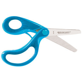 Schaar Westcott ergo junior soft grip blauw