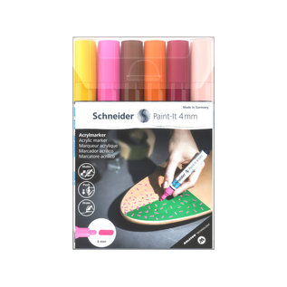 Acryl Marker Schneider Paint-it 320 4mm etui 6st.