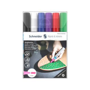 Schneider Acryl Marker Schneider Paint-it 320 4mm etui 6st.