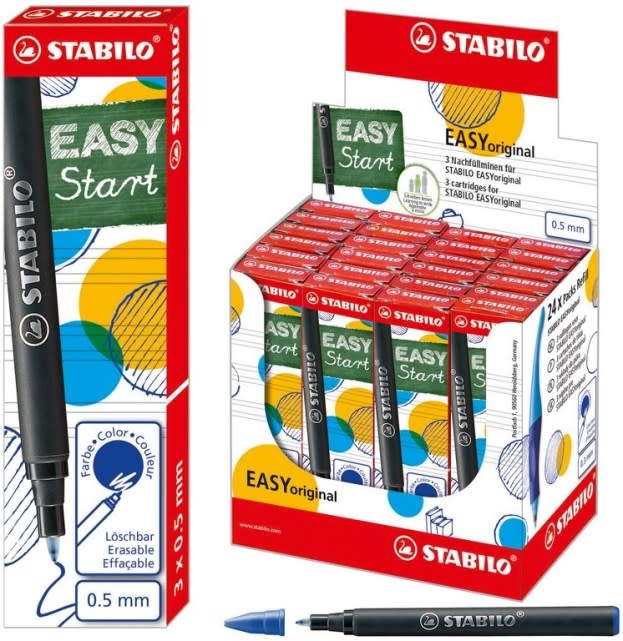 optocht gastvrouw bundel Stabilo Boss Stabilo: Vulling "EASYoriginal" medium: 0.5mm, doosje van 3  stuks - Blauw - Maxime's Hobby - Leroux bvba