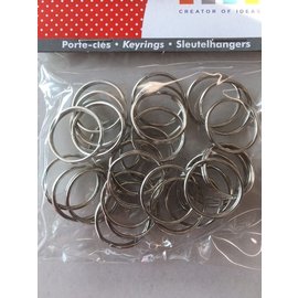 Sleutelhanger ringen 20mm 30st.