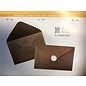 Omslagen - Enveloppes 17,5x11,5cm kraft 50st.